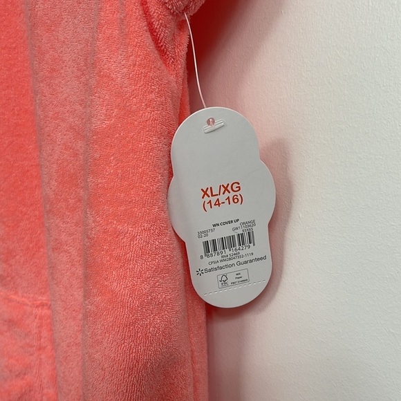 3/$25.00 WONDER NATION SWIM PEACH COVERUP - Picture 4 of 9